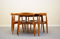 Heart Dining Set by Hans J. Wegner for Fritz Hansen