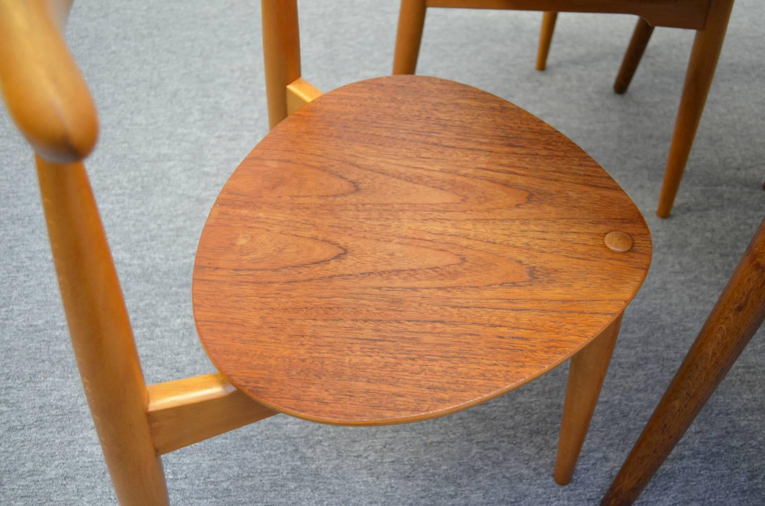Danish Heart Dining Set by Hans J. Wegner for Fritz Hansen