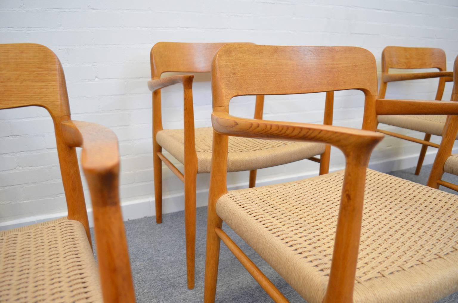 Danish Dining Chairs Model 56 by Niels Otto Møller for J.L. Møller Møbelfabrik, Denmark