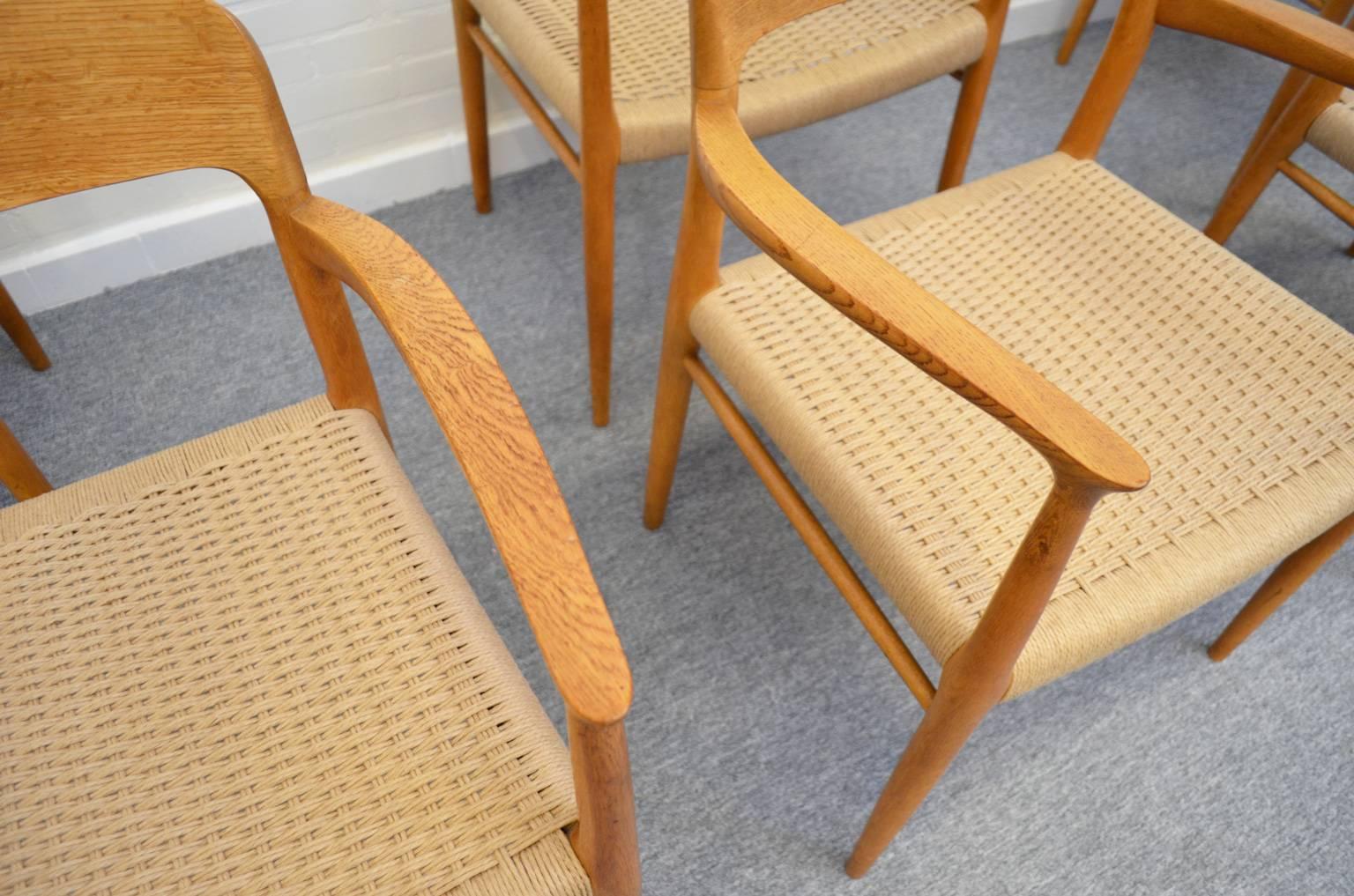 Dining Chairs Model 56 by Niels Otto Møller for J.L. Møller Møbelfabrik, Denmark In Good Condition In RHEEZERVEEN, Overijssel