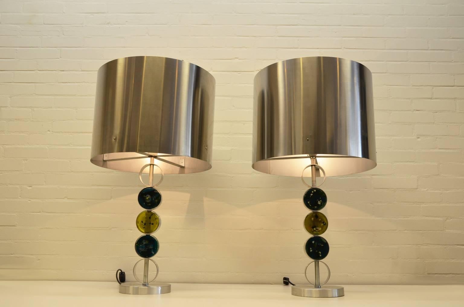 Extra Large 1970s Table Lamps by RAAK Amsterdam, Netherlands  2
