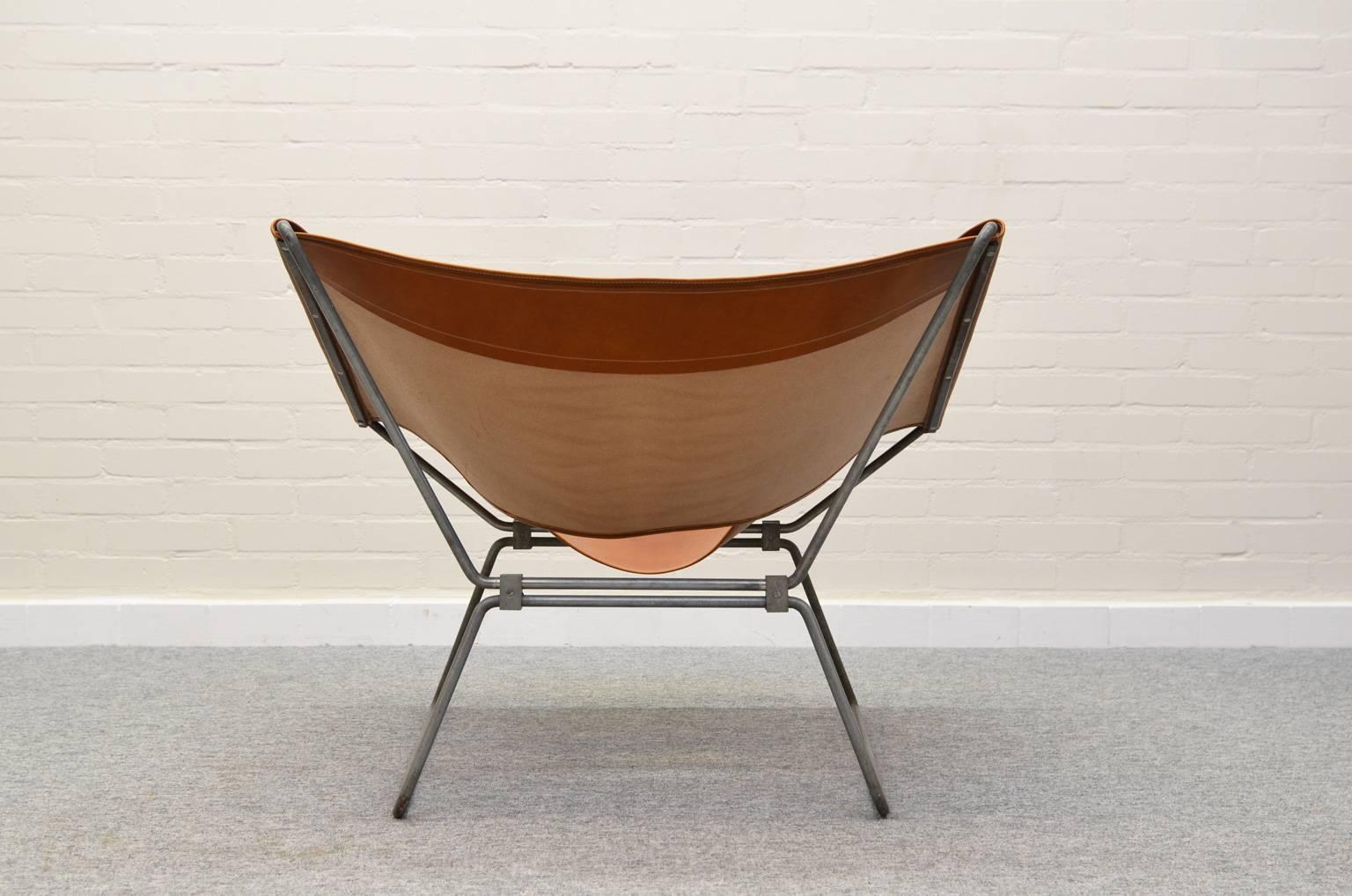 Mid-Century Modern Pierre Paulin Rare Easy Chair for A. Polak