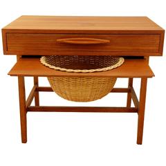 Cosy Mid-Century Danish Sewing Table