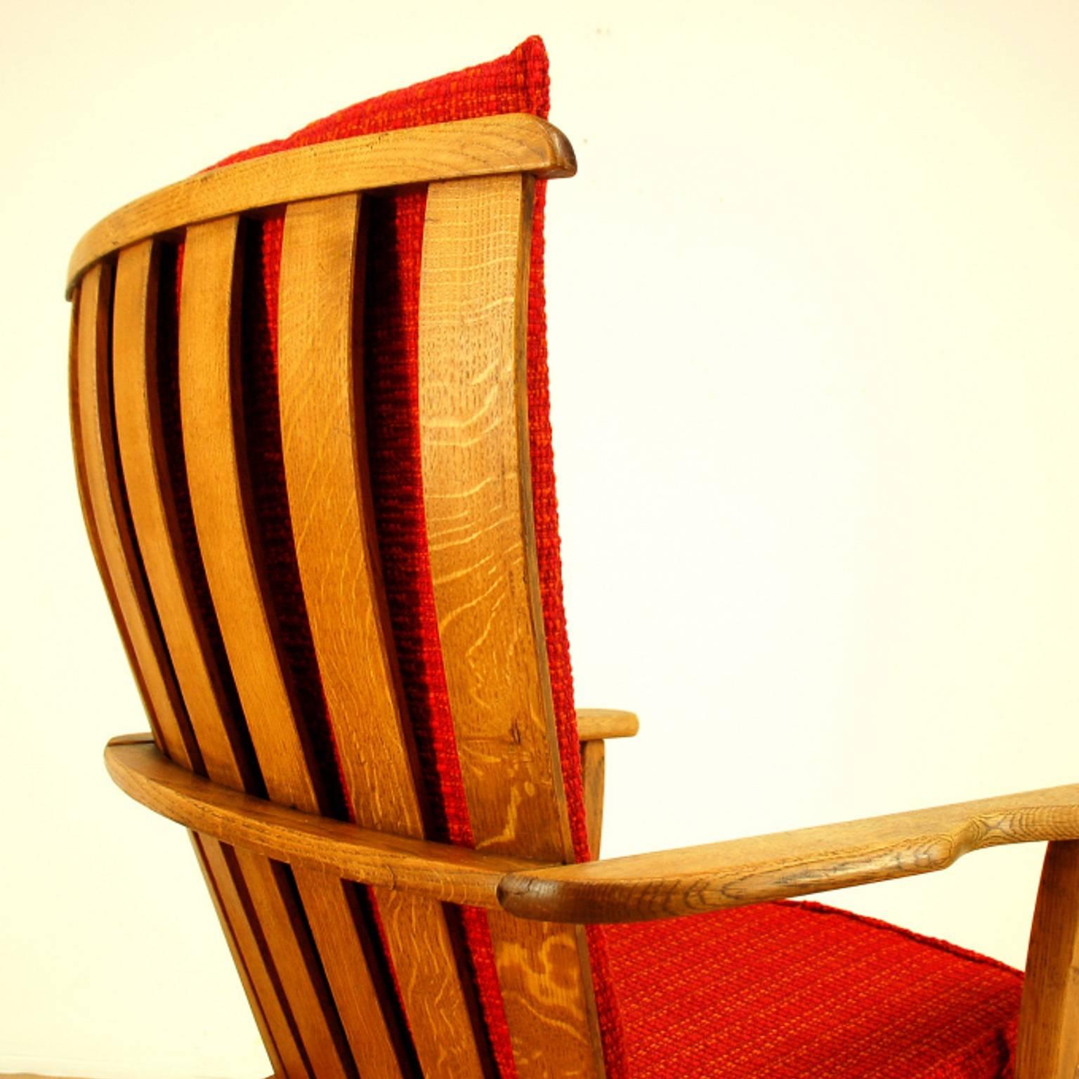 Sculptural Danish Modern Rocking Chair In Good Condition For Sale In Antwerp, BE