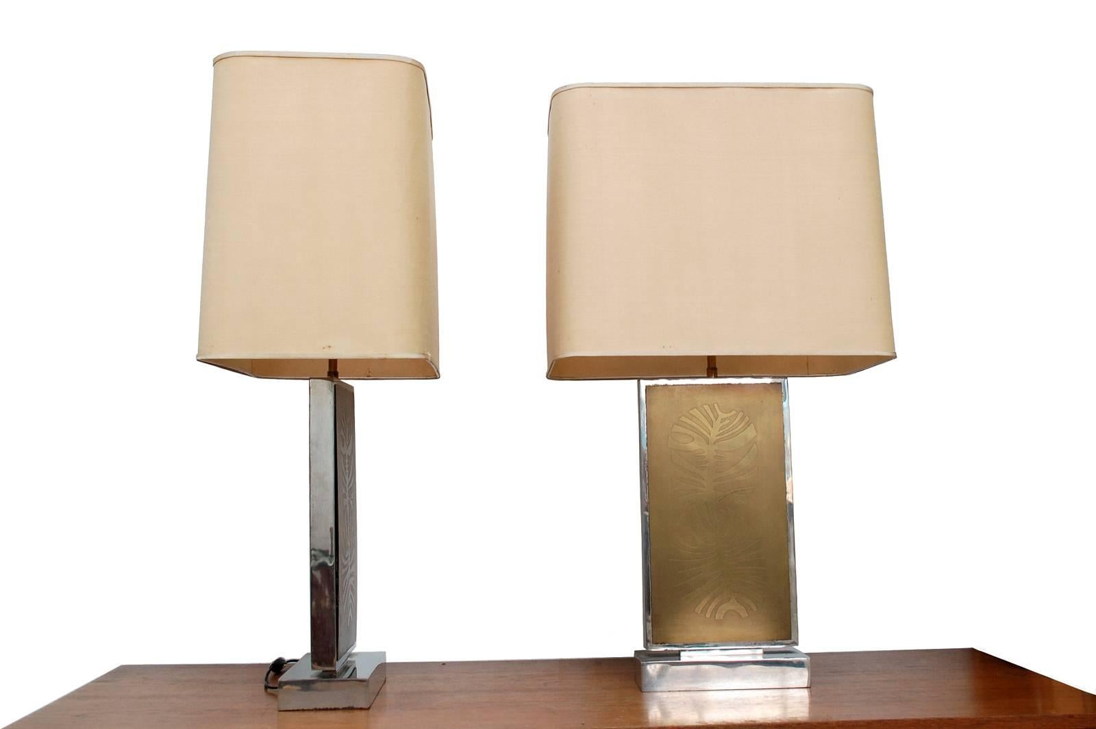 Belgian Impressive Pair of Very Rare 1976 Table Lamps Signed by Christian Krekels