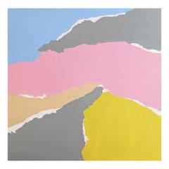 'Soft Geography' Abstract Landscape Painting by Alan Fears Pop Art 1