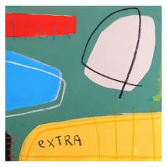 'The Big Cheese Muscled In' Abstract Painting by Alan Fears 1