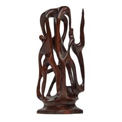 1960s Italian Wood Abstract Figurative Dancers Sculpture 1960s Italian Wood Abstract Figurative Dancers Sculpture
