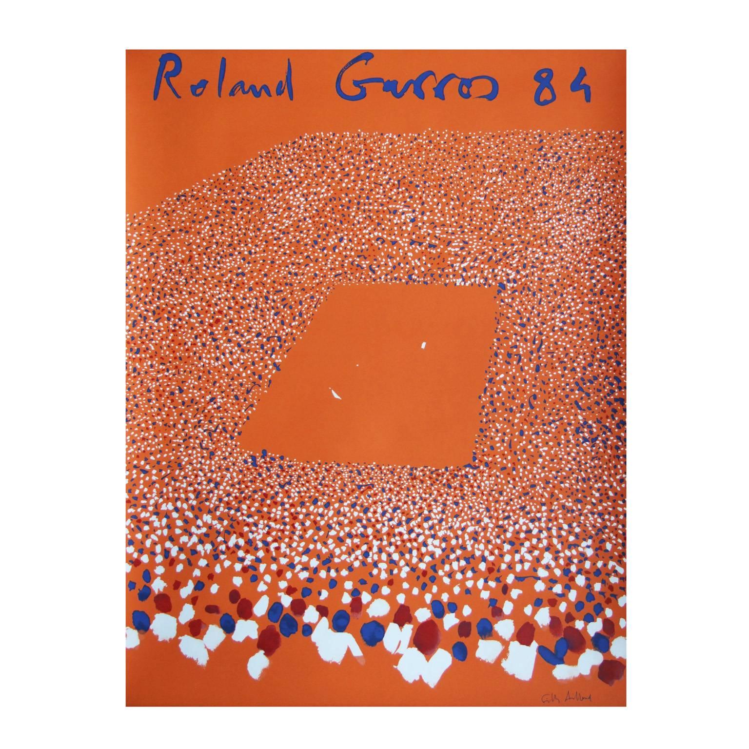 1984 Roland Garros French Open Tennis Poster by Gilles Aillaud