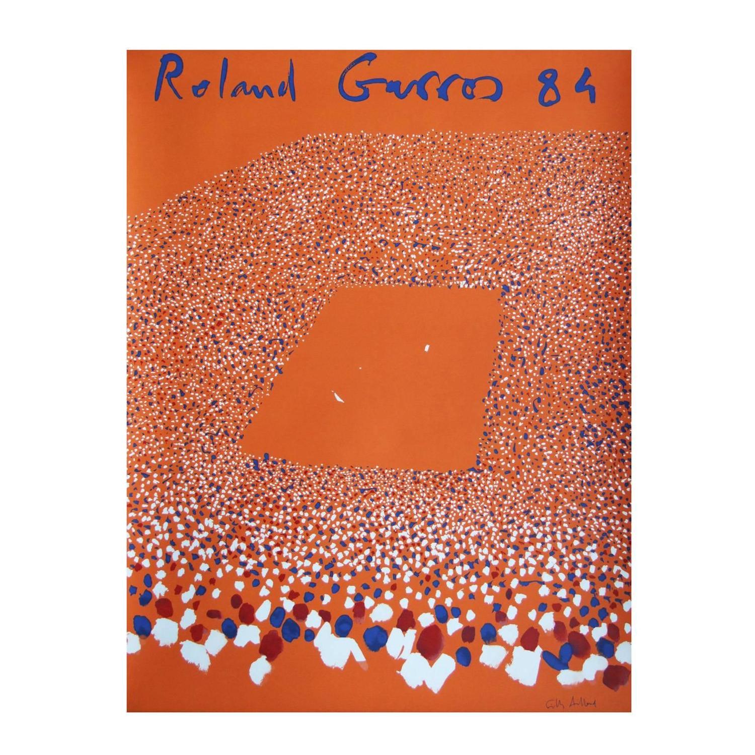 1984 Roland Garros French Open Tennis Poster by Gilles ...