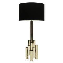 1960s Modernist Tubular Steel Italian Table Lamp Gio Ponti 4