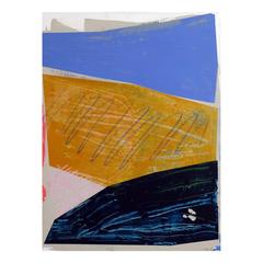 'Golden Wave' Abstract Landscape Painting by Alan Fears Modernist Art 10