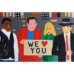 'Celebrity Endorsement' Portrait Painting by Alan Fears Pop Art
