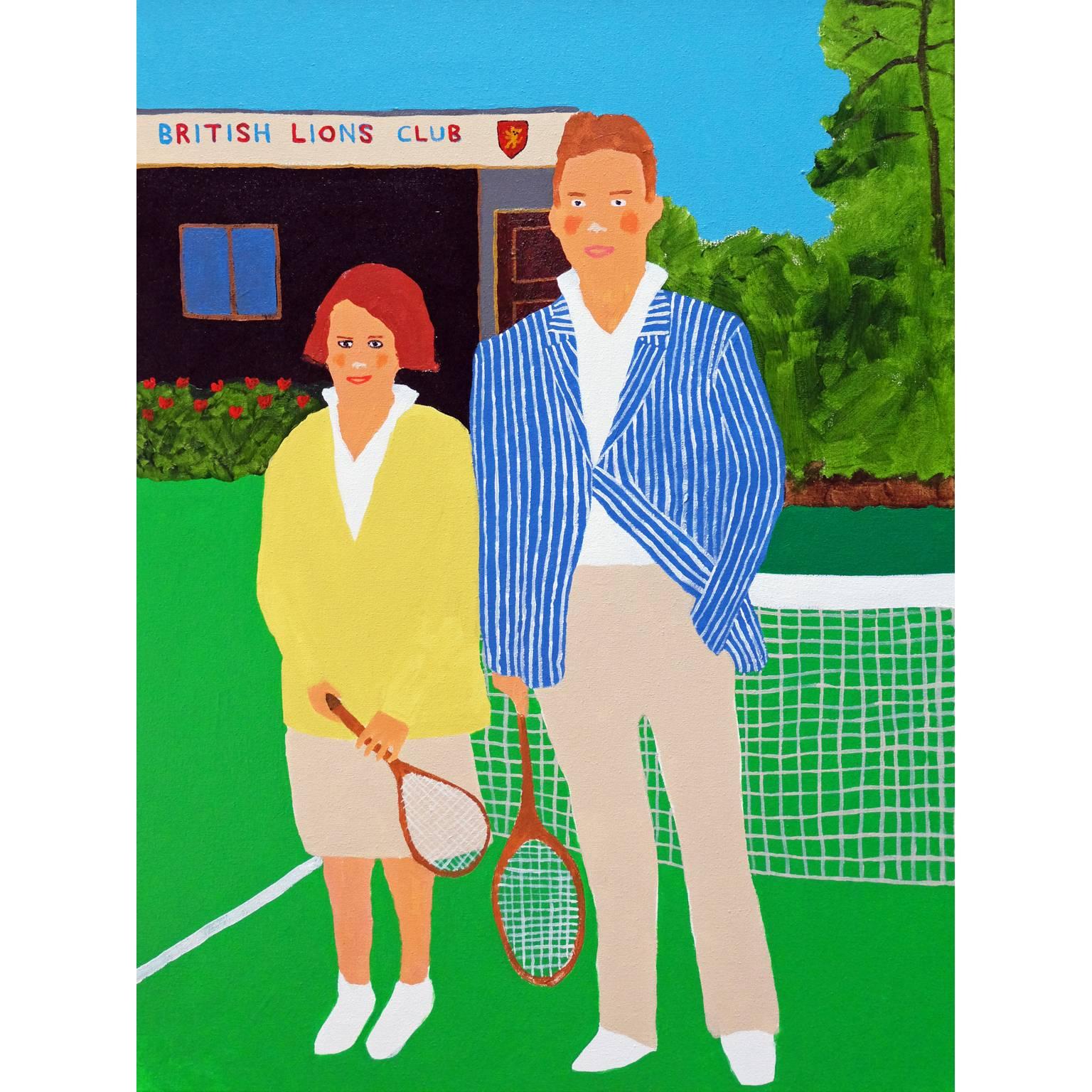 'Dressed For Success' British Tennis Portrait by Alan Fears