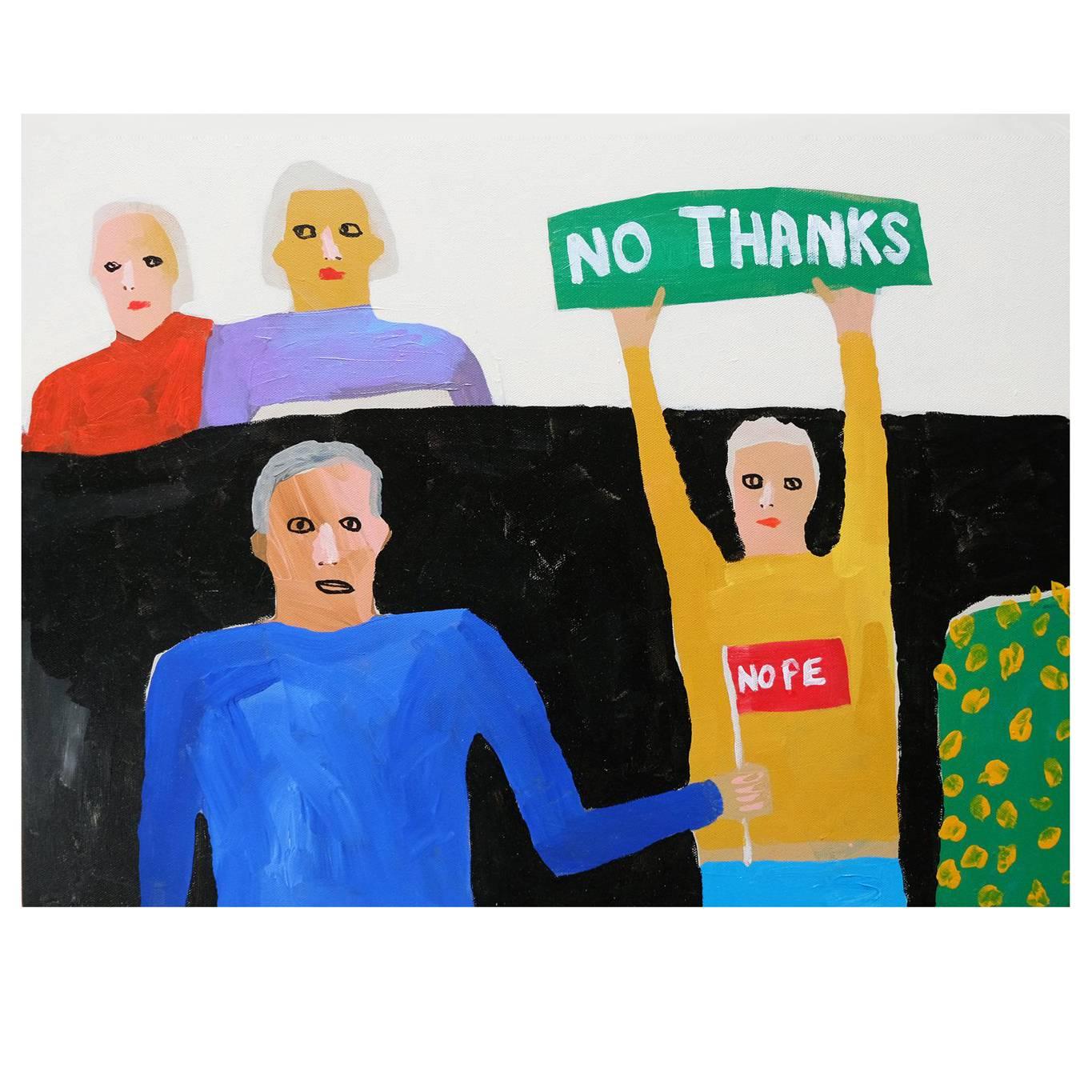 'The Protestinators' Portrait Painting by Alan Fears Pop Art