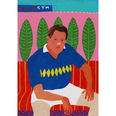 'Wrist Issues' Portrait Painting by Alan Fears Acrylic on Paper