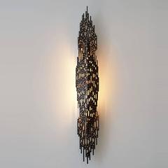 Dark Bronze Mesh Metal Sconce