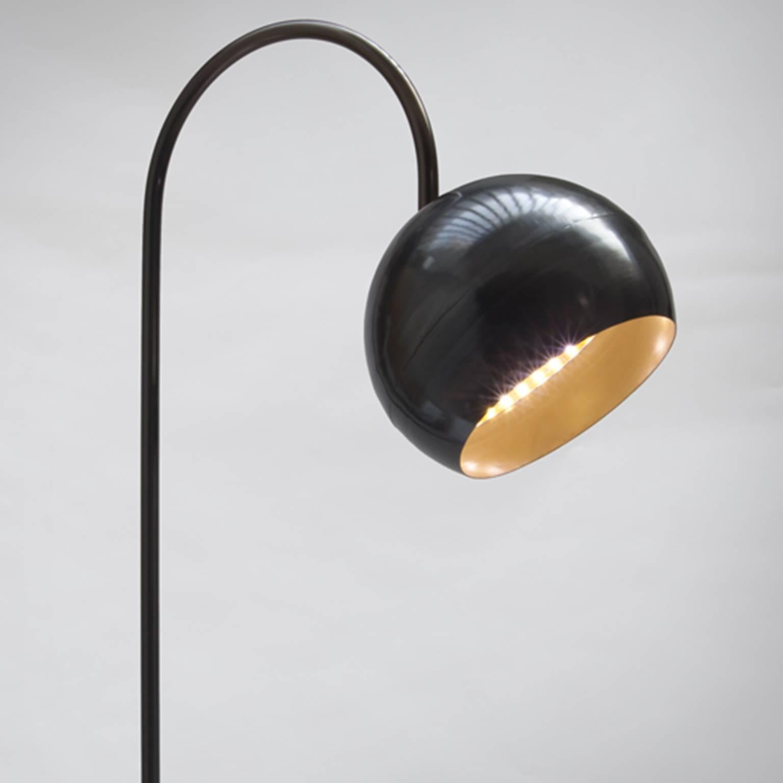 Other Desigual Brass Powder Coated Floor Lamp For Sale