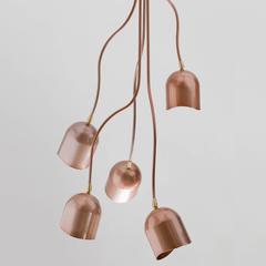 Evocative Pendant with Aluminum Shades and Powder Coated Metal