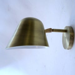 Rounded Brass Sconce