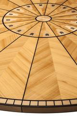 Dining Table, Eliel Saarinen Design, 1929 for Saarinen House, Wooden Inlays