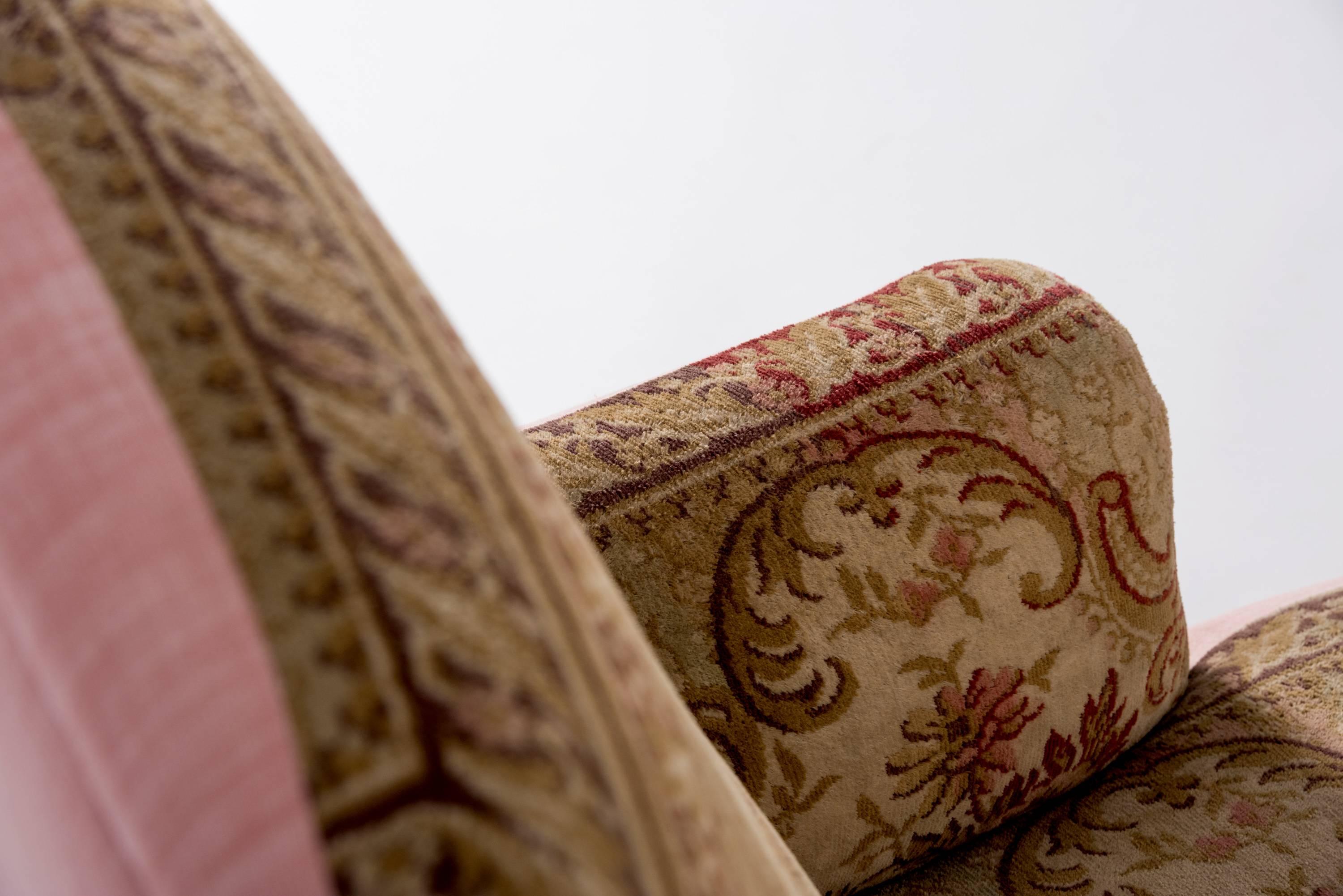 The Unique and Rare Late 19th Century French Tapestry Faced Chaise Longue. For Sale 2