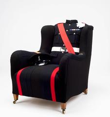 The Royal Signal Corps Uniform Wing Chair.