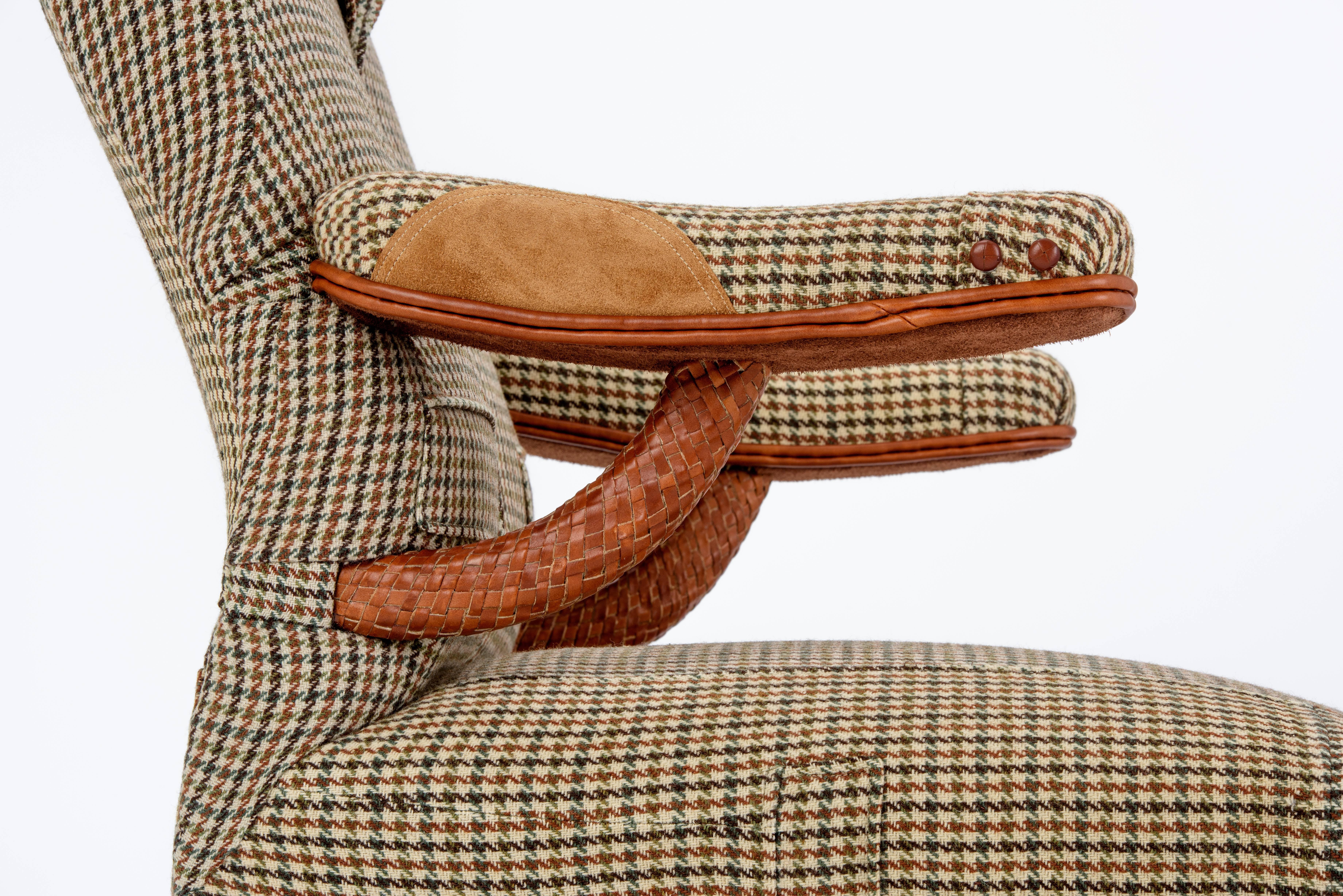 Contemporary The Dapper Tweed Armchair. For Sale