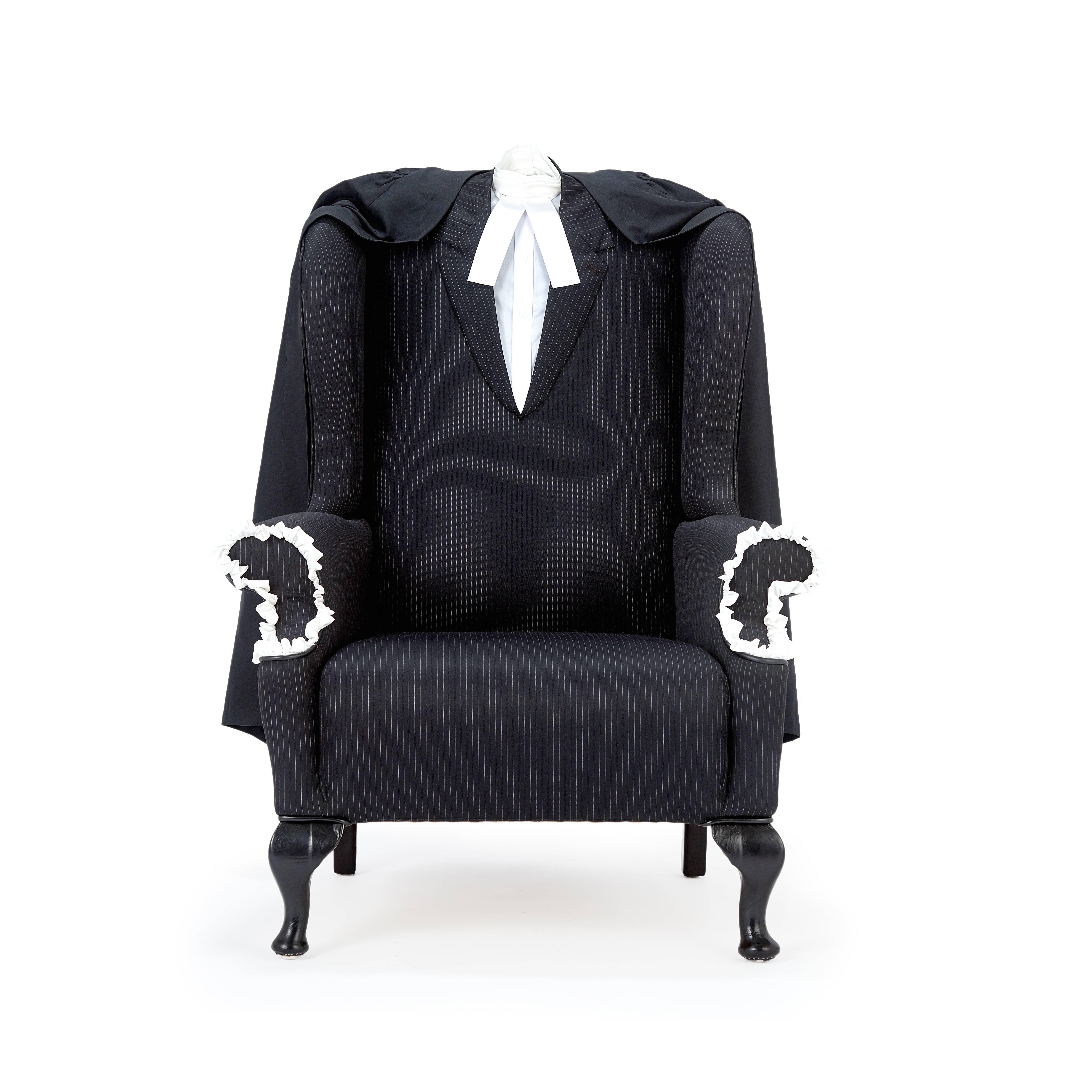 British The Barrister Wing Chair. For Sale