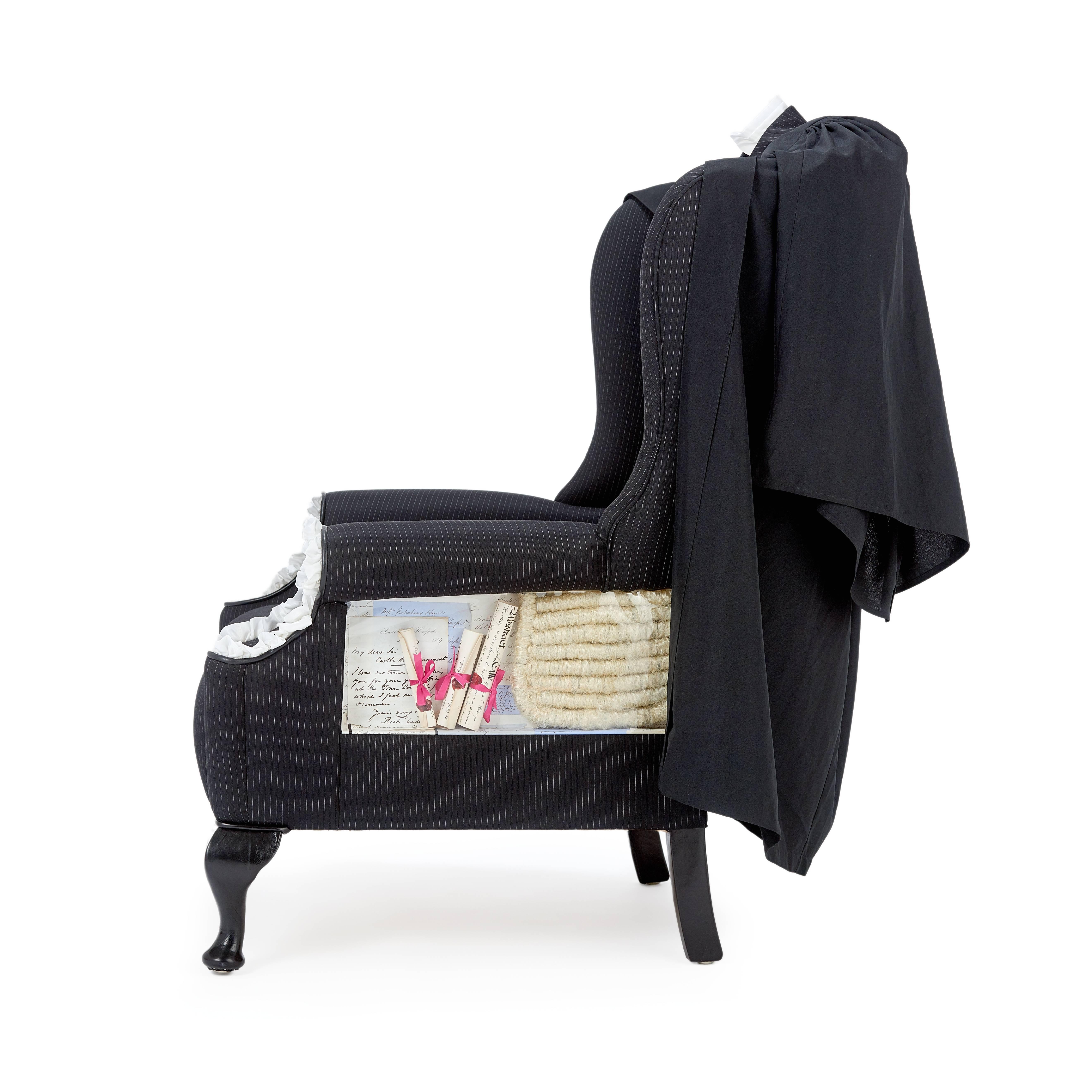 Contemporary The Barrister Wing Chair. For Sale