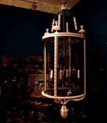 Pair of Large Cylindrical Louis XVI Style Lanterns