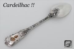 Cardeilhac French Sterling Silver 18K Gold Dessert Entremet Spoons Set