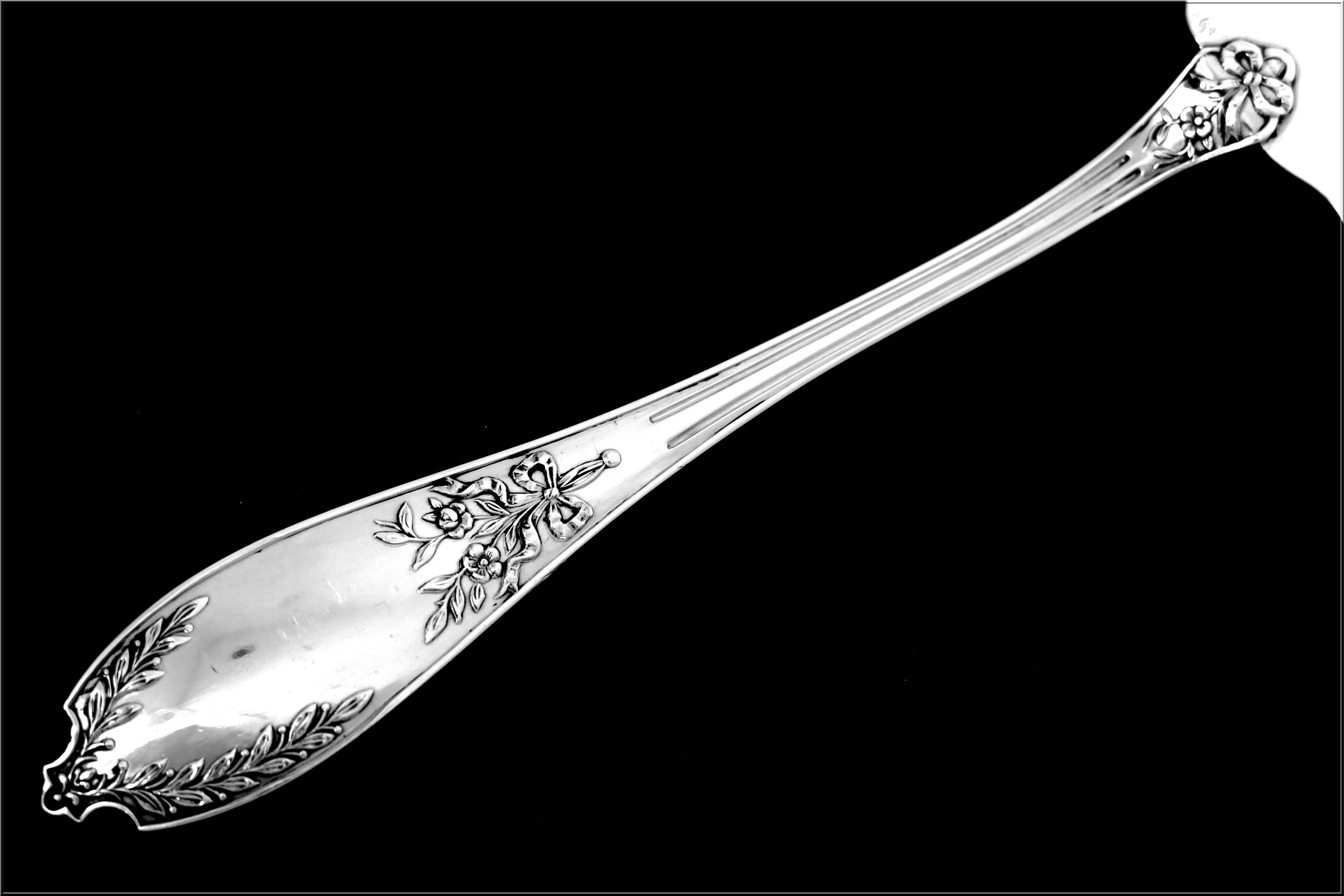 Crossard French All Sterling Silver Pie, Pastry, Fish Server Neoclassical 2