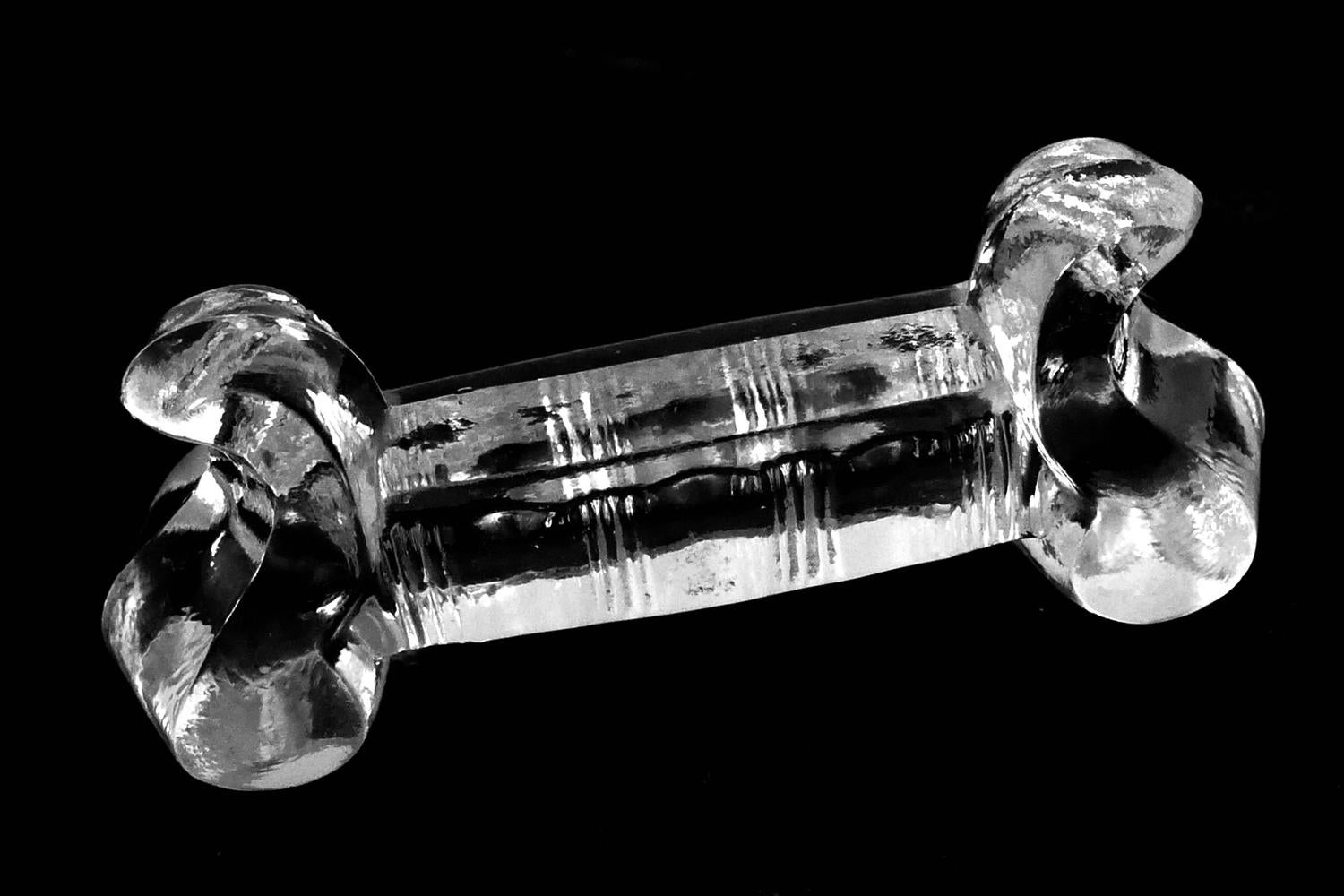 1900s Baccarat French Crystal Knife Rests Set of 12 Pieces For Sale at