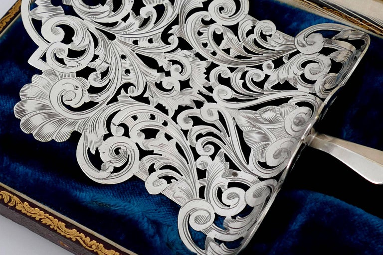 Canaux French Sterling Silver Asparagus/Pastry/Toast Server Box Dragon ...