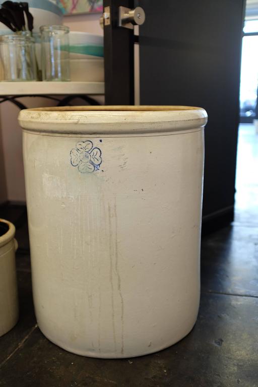 Extra Large Stoneware Crock Pot For Sale at 1stdibs