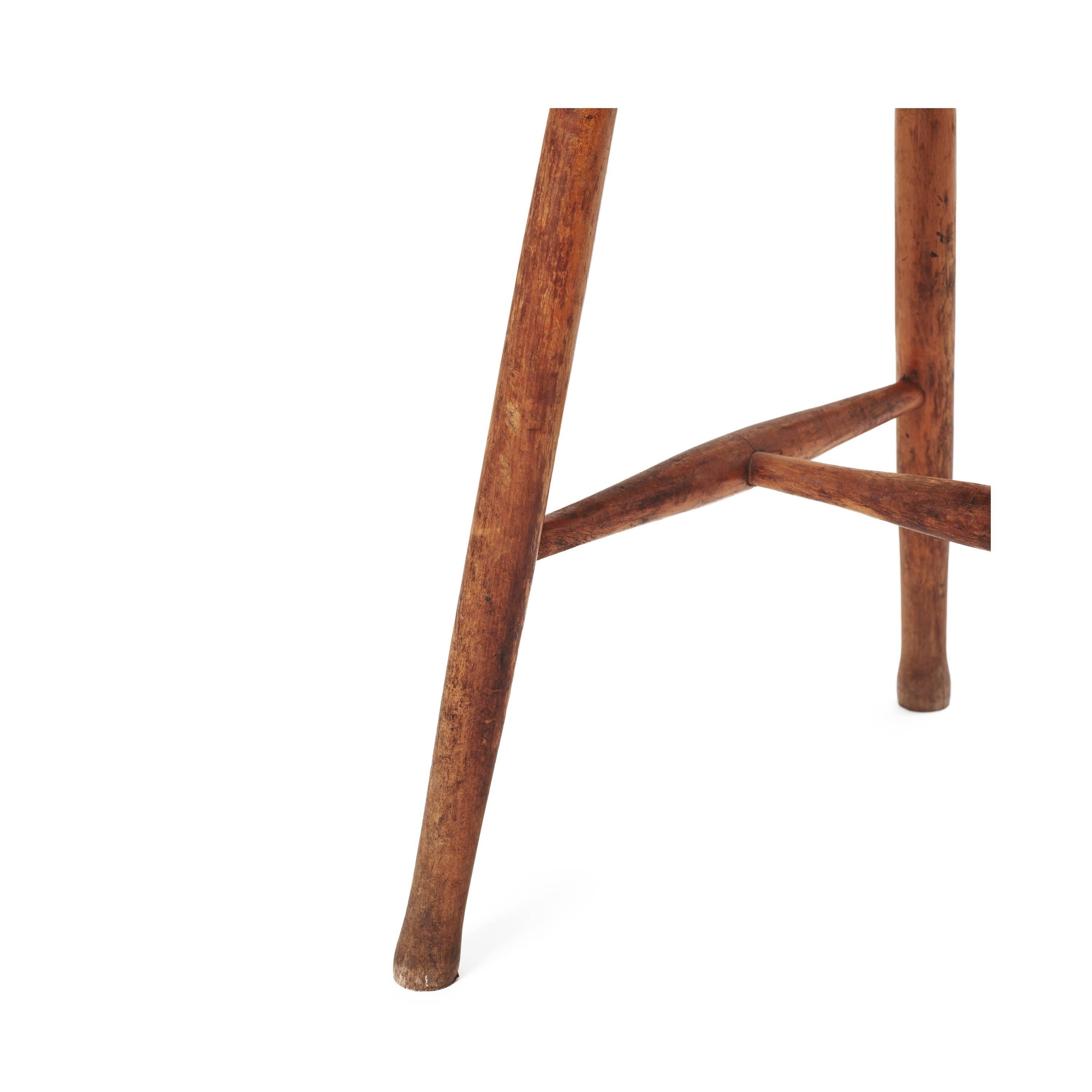 20th Century Vintage Wooden Stool For Sale
