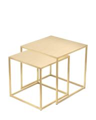Frisco Brass Nesting Tables by Patrick Cain Designs, Set of Two