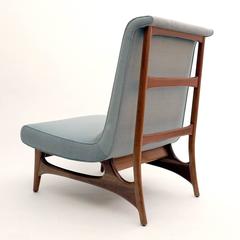 Unique and Stylized Lounge Chair, Attributed to Eugenio Escudero, circa 1955