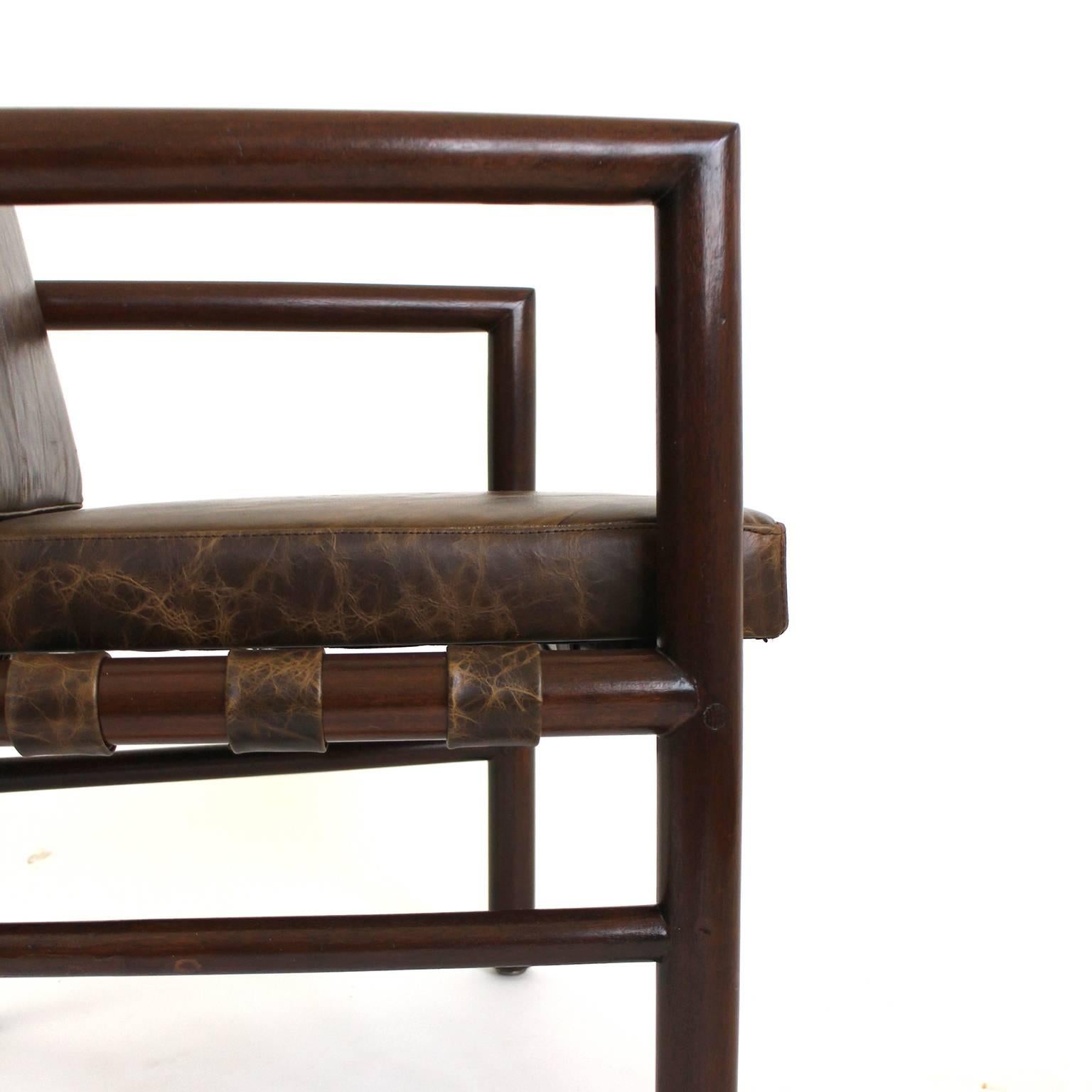 Leather Fabulous Chairs Attributed to Francisco Artigas, circa 1970s
