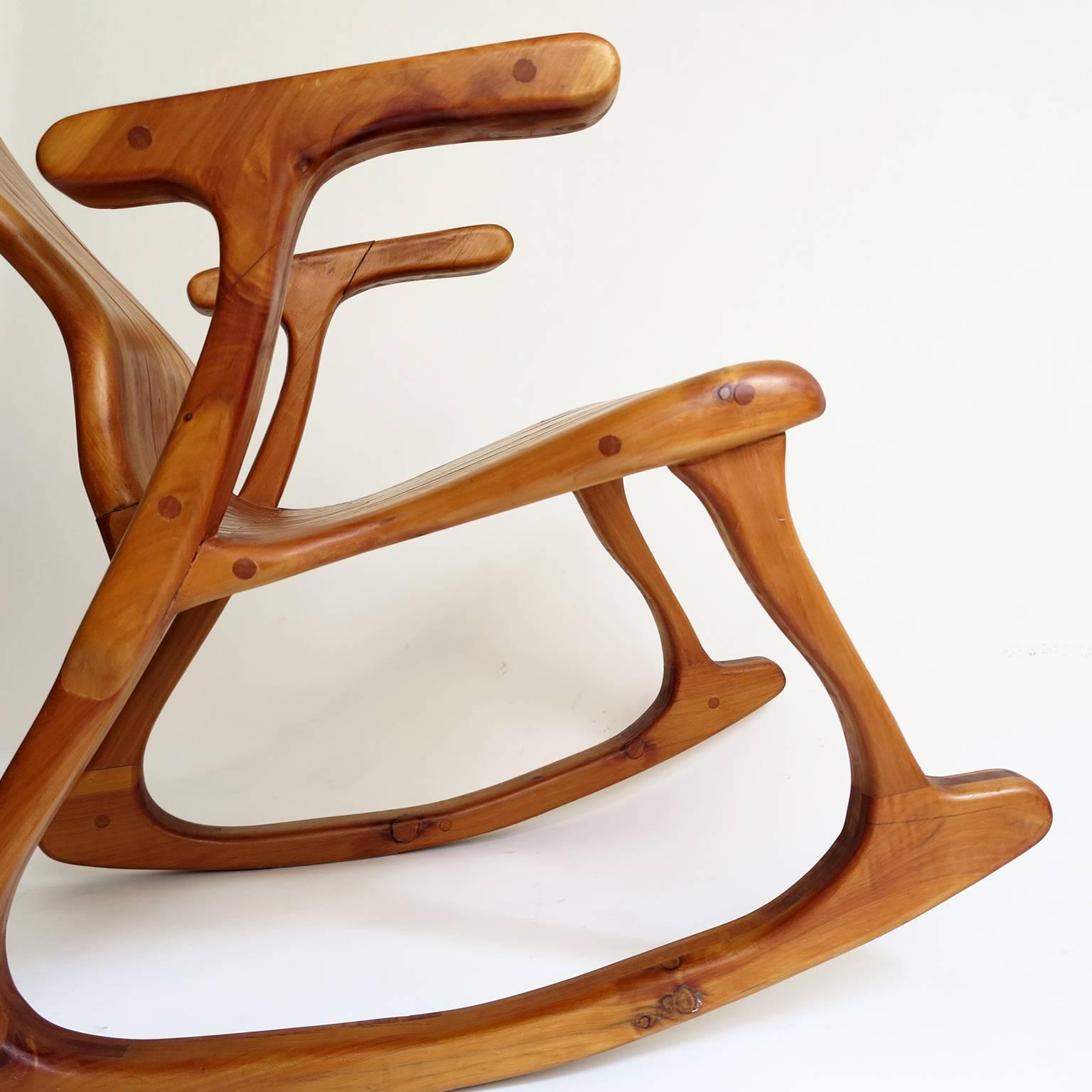 Hand-Crafted Victor Klassen Rocking Chair, Circa 1970