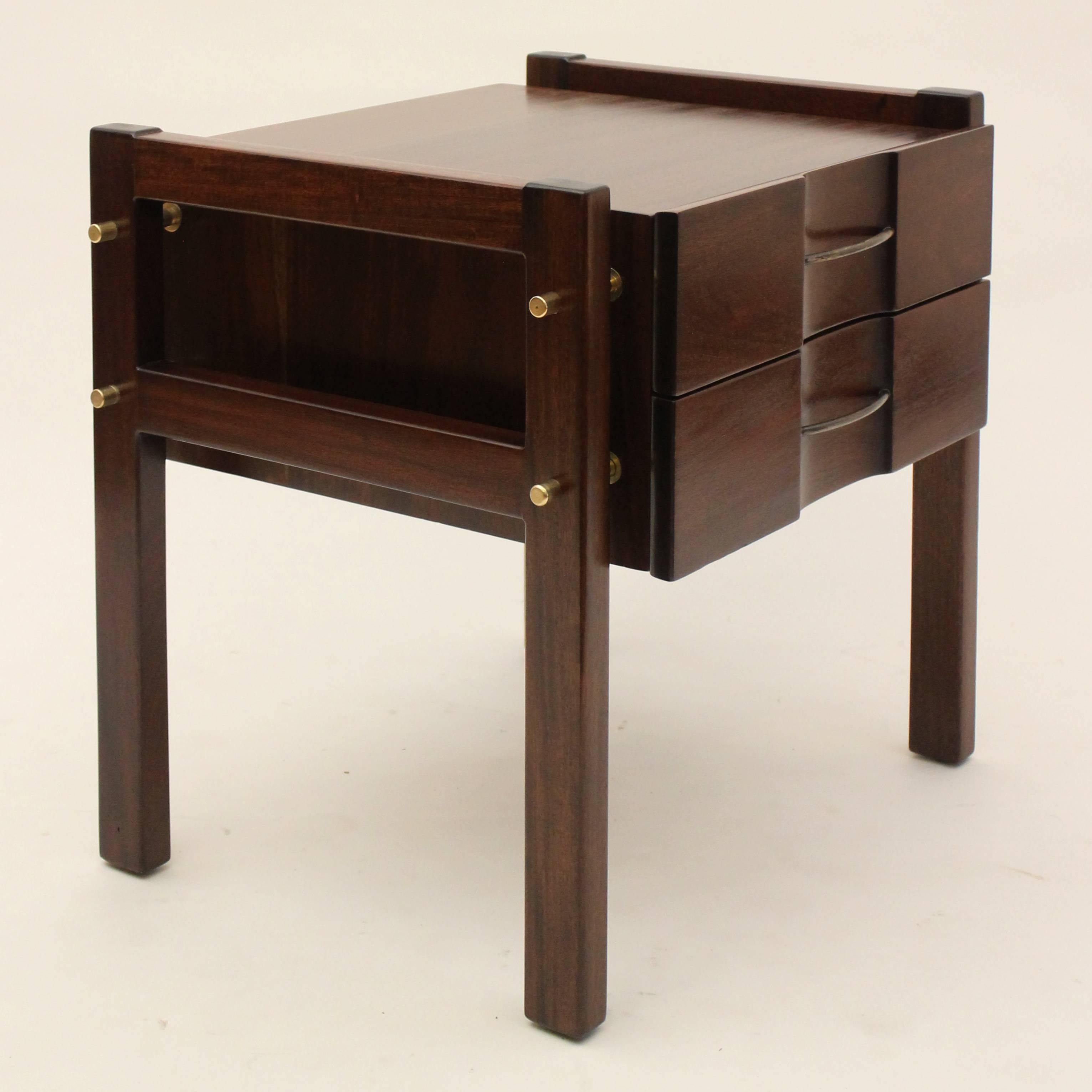 Mexican Pair of Mid-Century Edmund Spence Nightstands