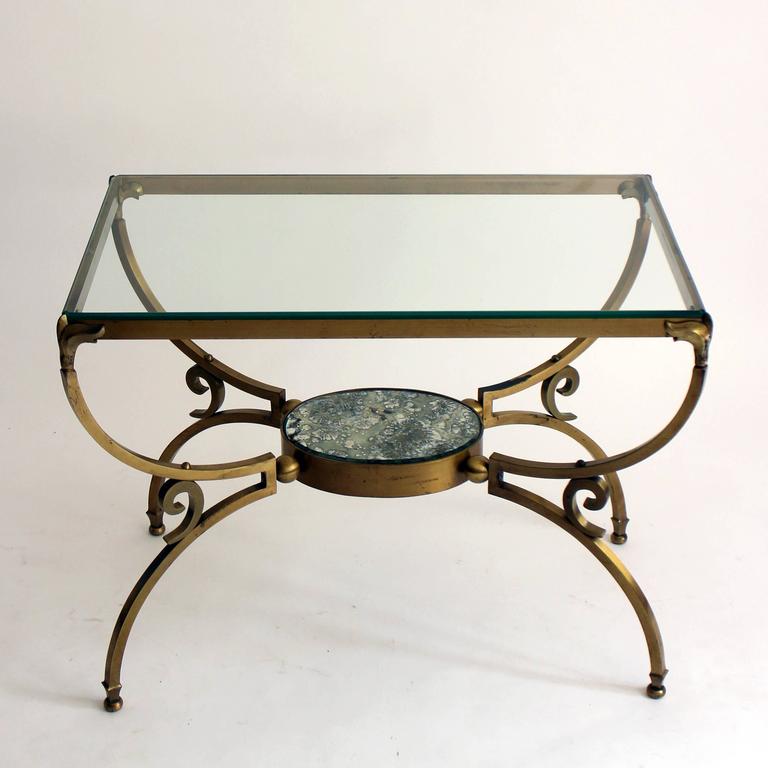 Pair of Bronze and Glass Side Tables by Arturo Pani at 1stDibs
