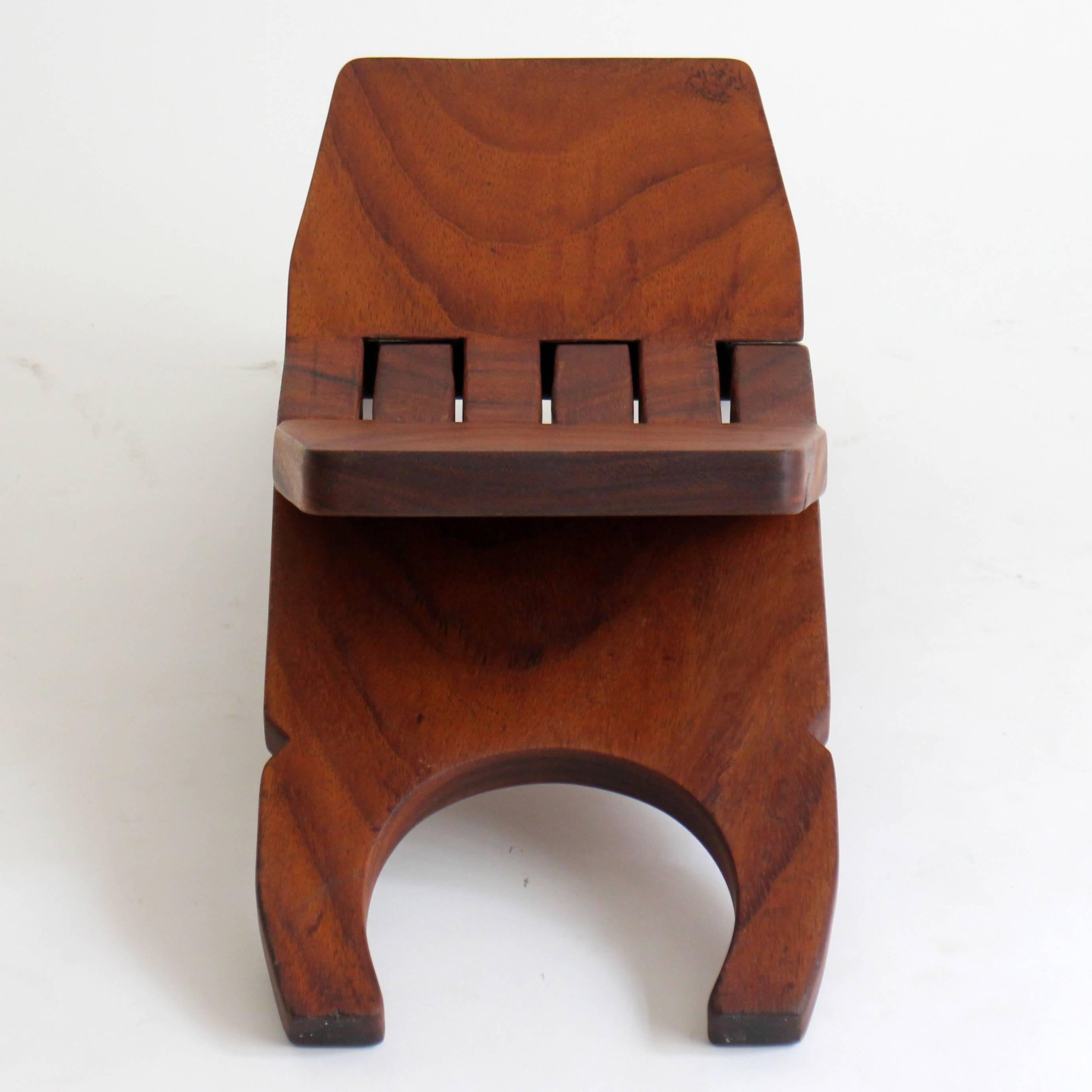 Mexican Don Shoemaker Small Folding Stool, circa 1960 For Sale