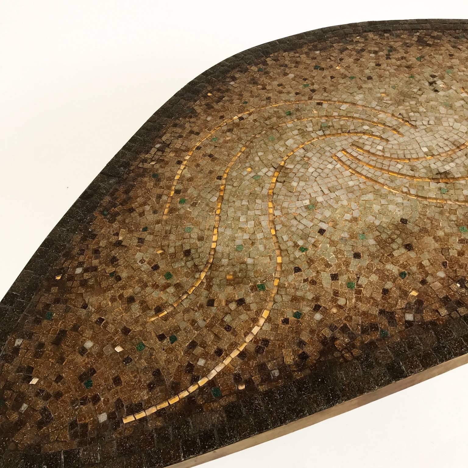 Mexican Mosaic Coffee Table by Genaro Alvarez, circa 1950 For Sale