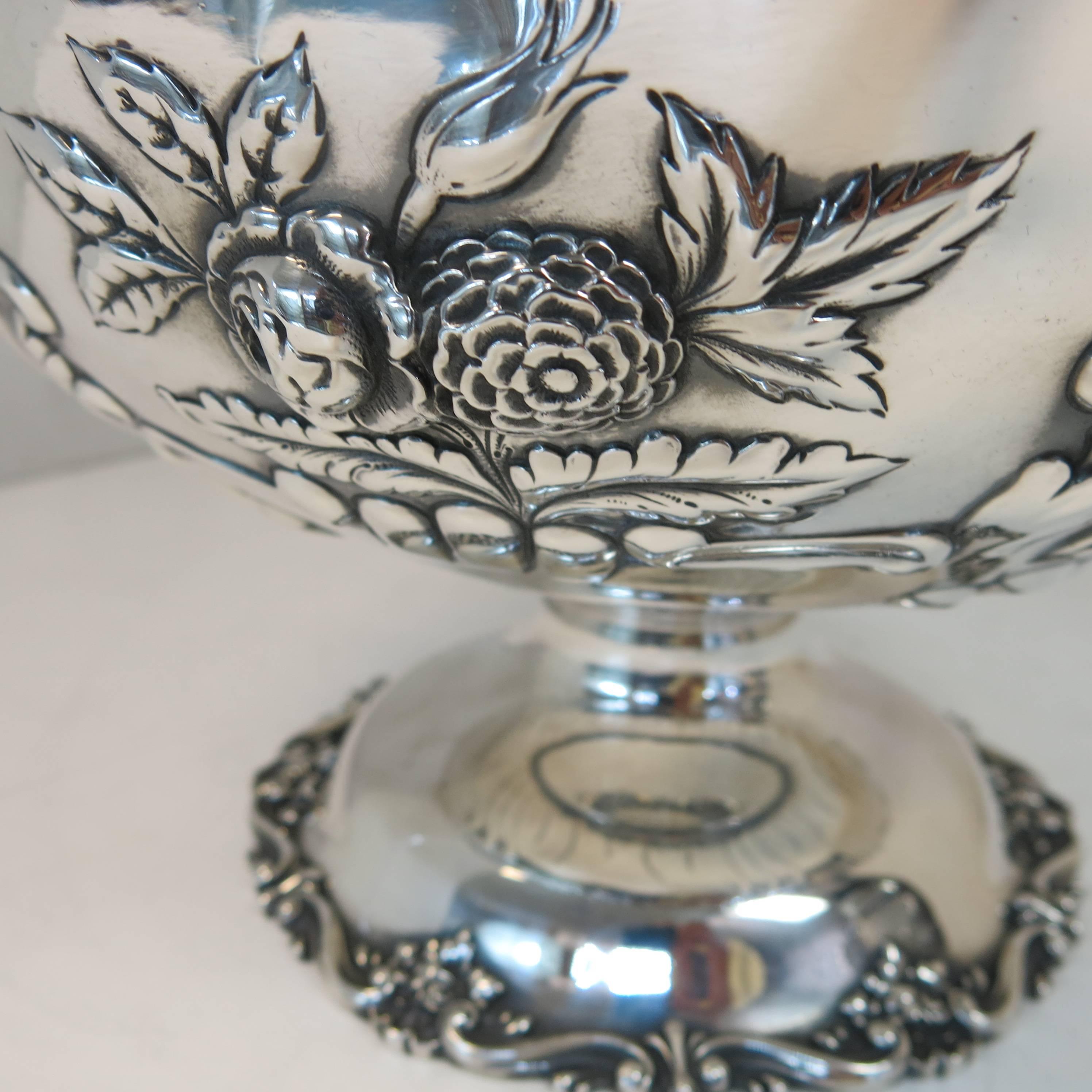 Early 20th Century Large Antique Sterling Silver Bowl, Black, Starr & Frost