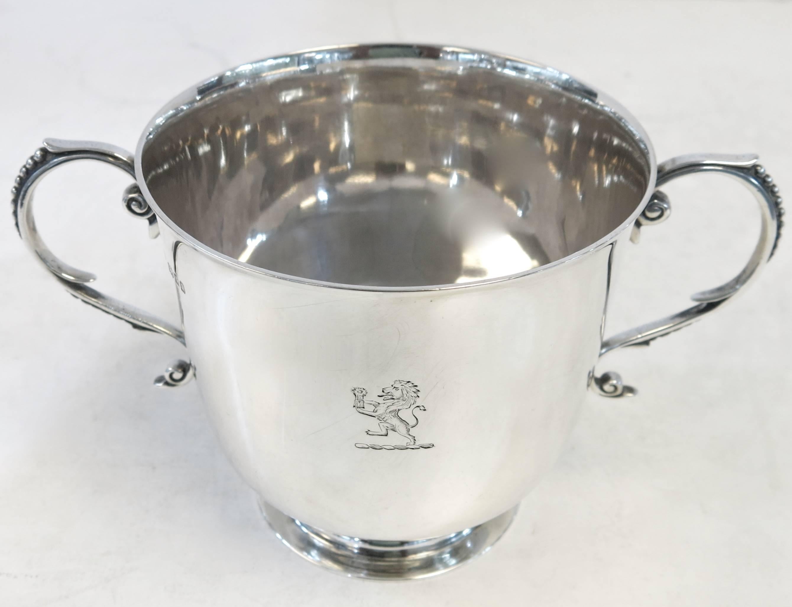 Good Quality Pair of Sterling Silver Cup and Covers 1