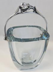 Mid-Century Modern, Danish Silver and Glass Ice Bucket
