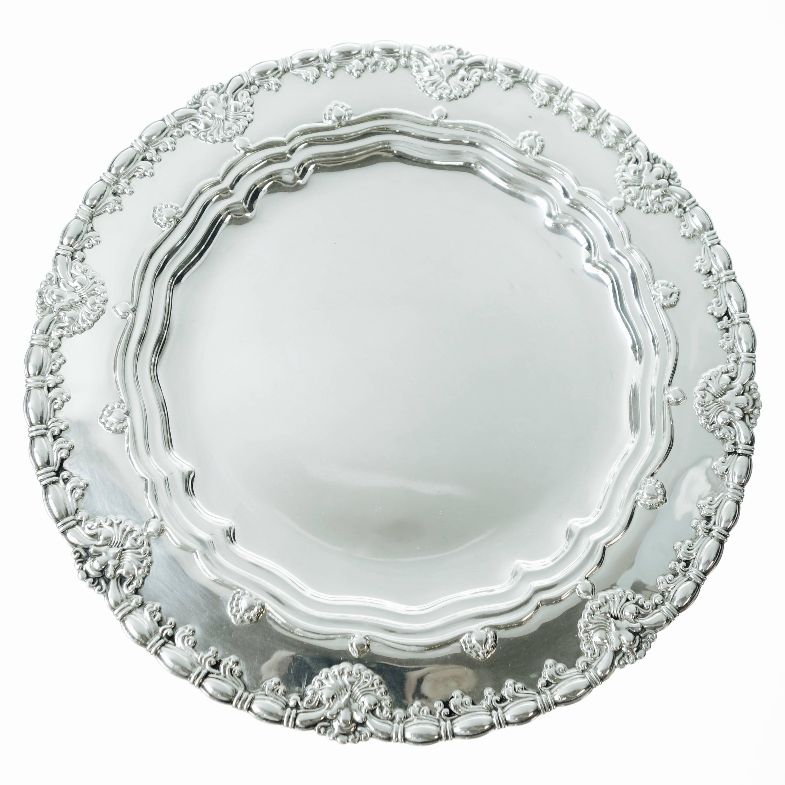 Tiffany & Co. Sterling Silver Plates Set of Ten, Circa 1905 For Sale