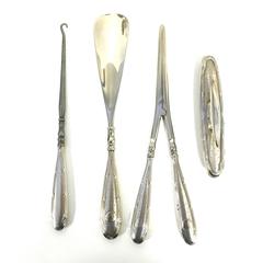 Antique Louis Coignet Silver Vanity Dresser Set